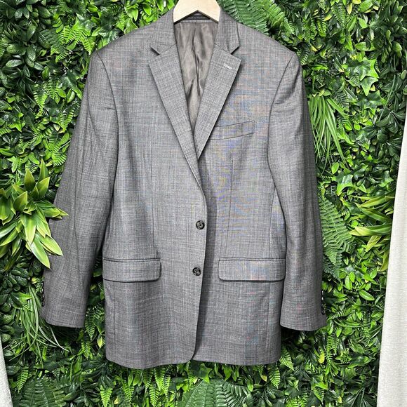 Ralph Lauren Blazer Mens 40R Gray Sport Coat Jacket 100% Wool - Picture 4 of 9